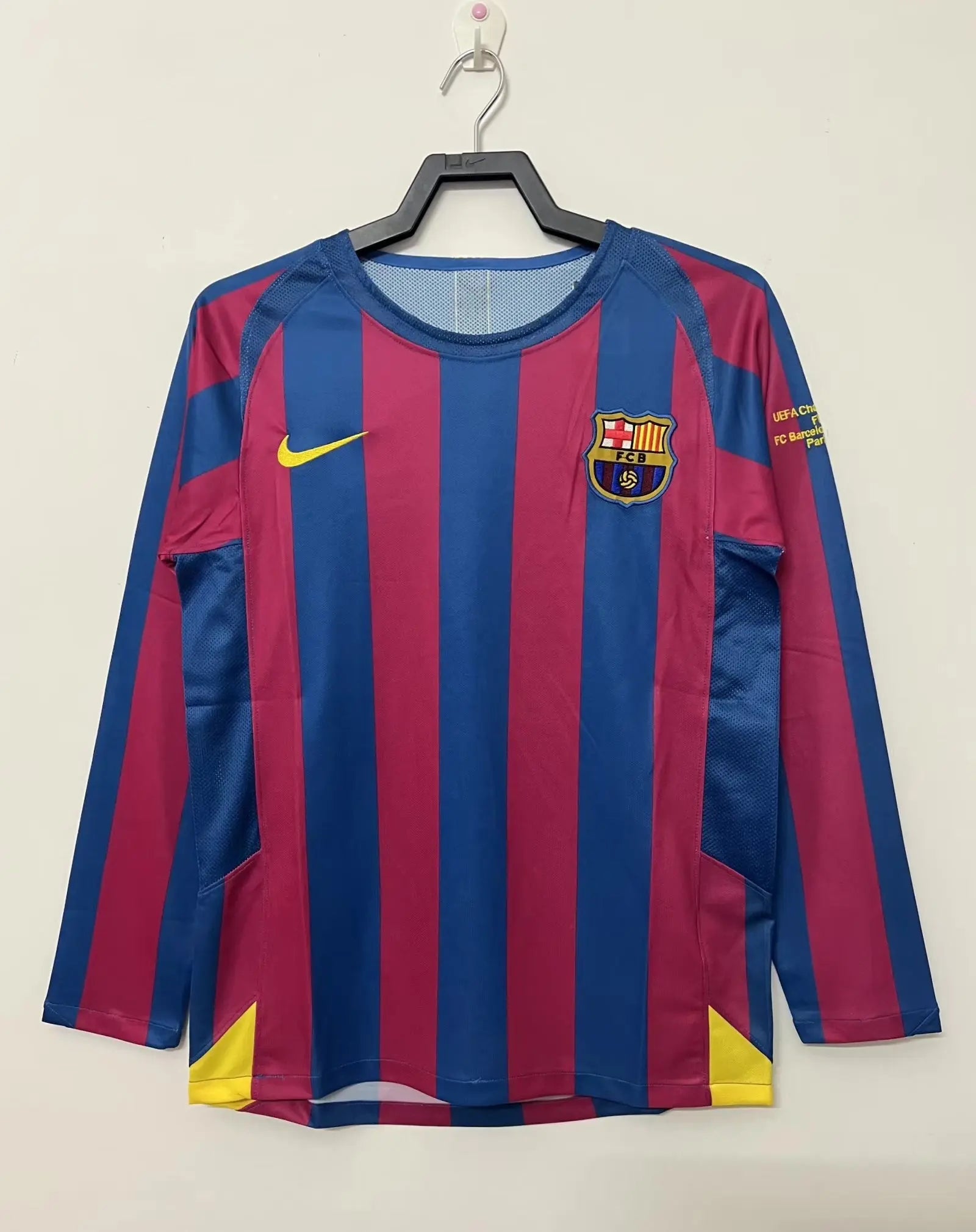 Barcelona Home Champions League Board Long Sleeve - Football DXB