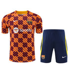 Barcelona Short Sleeve Training Suit For Men T-shirt/short Football DXB