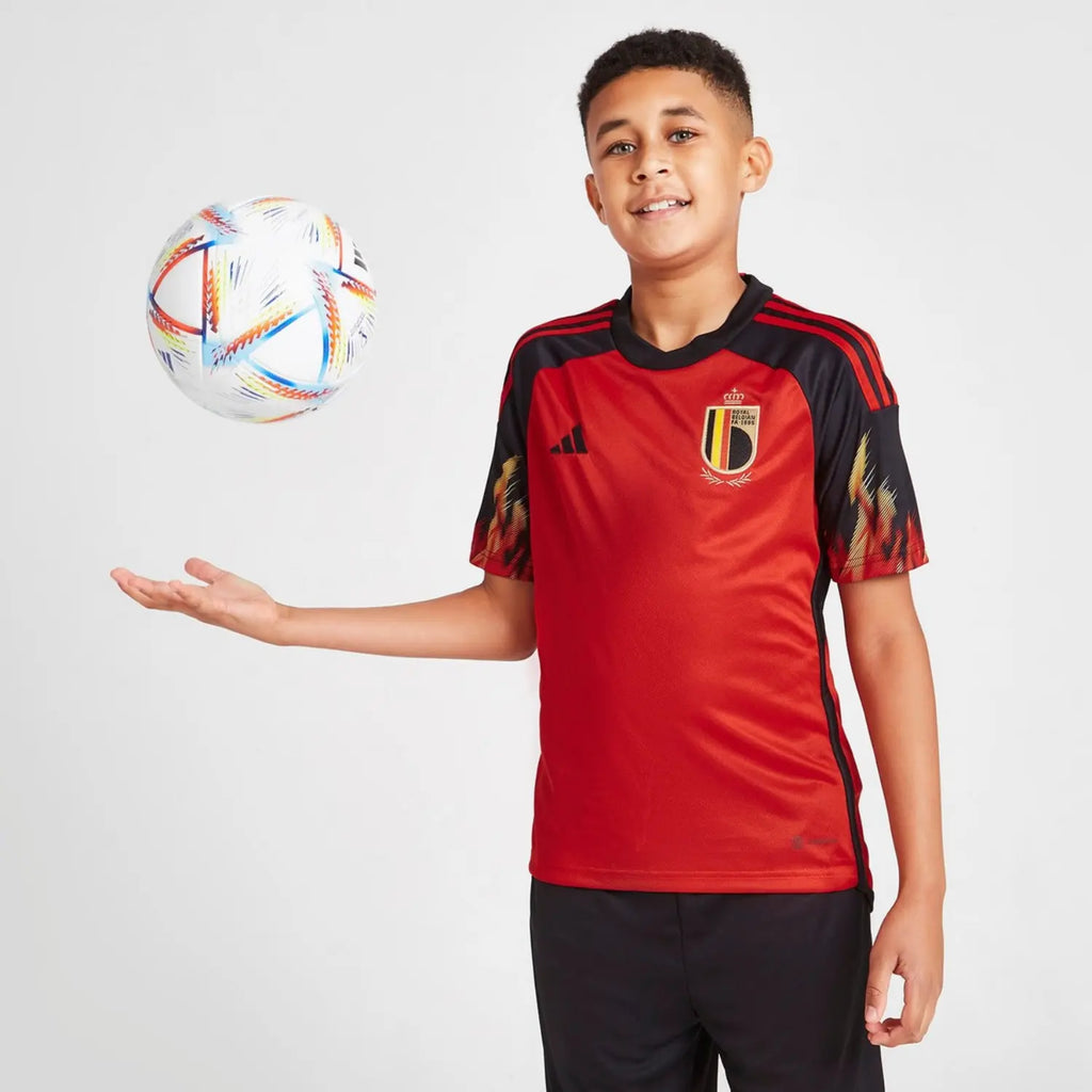 Belgium 2022 Home Shirt Junior Full Set T-shirt & short - Football DXB