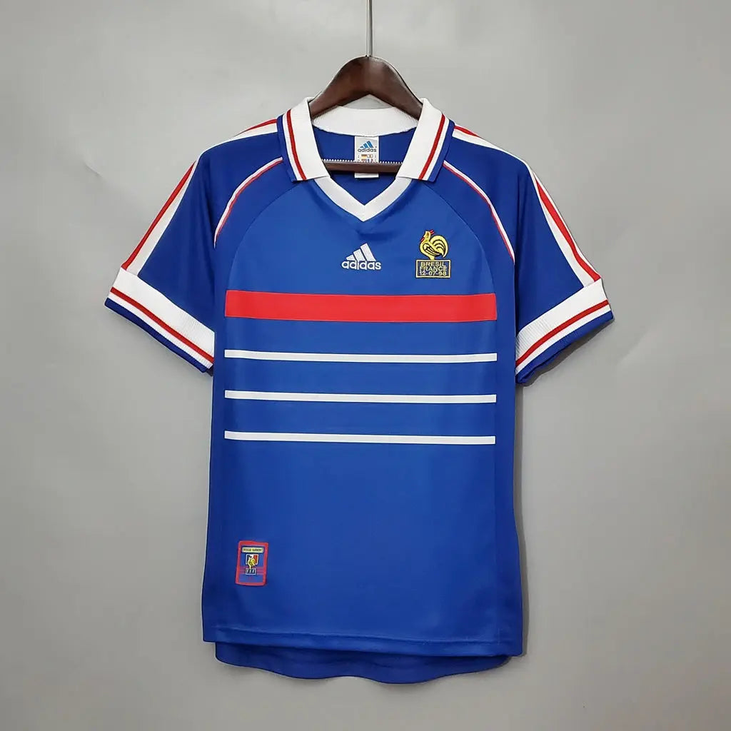 France 1998 World Cup Retro Home Jersey - Football DXB