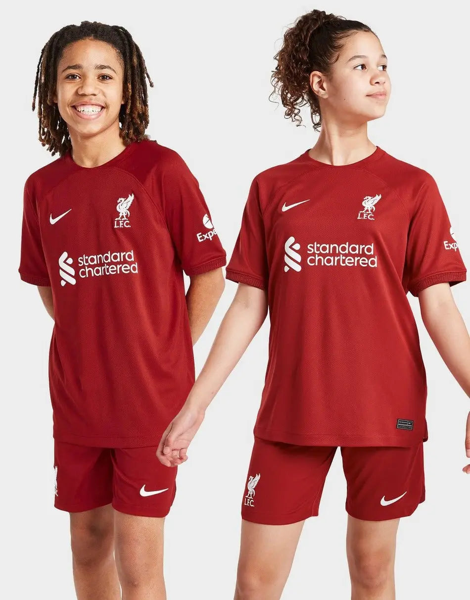 Liverpool FC 2022/23 Home Kit Junior Full Set T-shirt & short - Football DXB