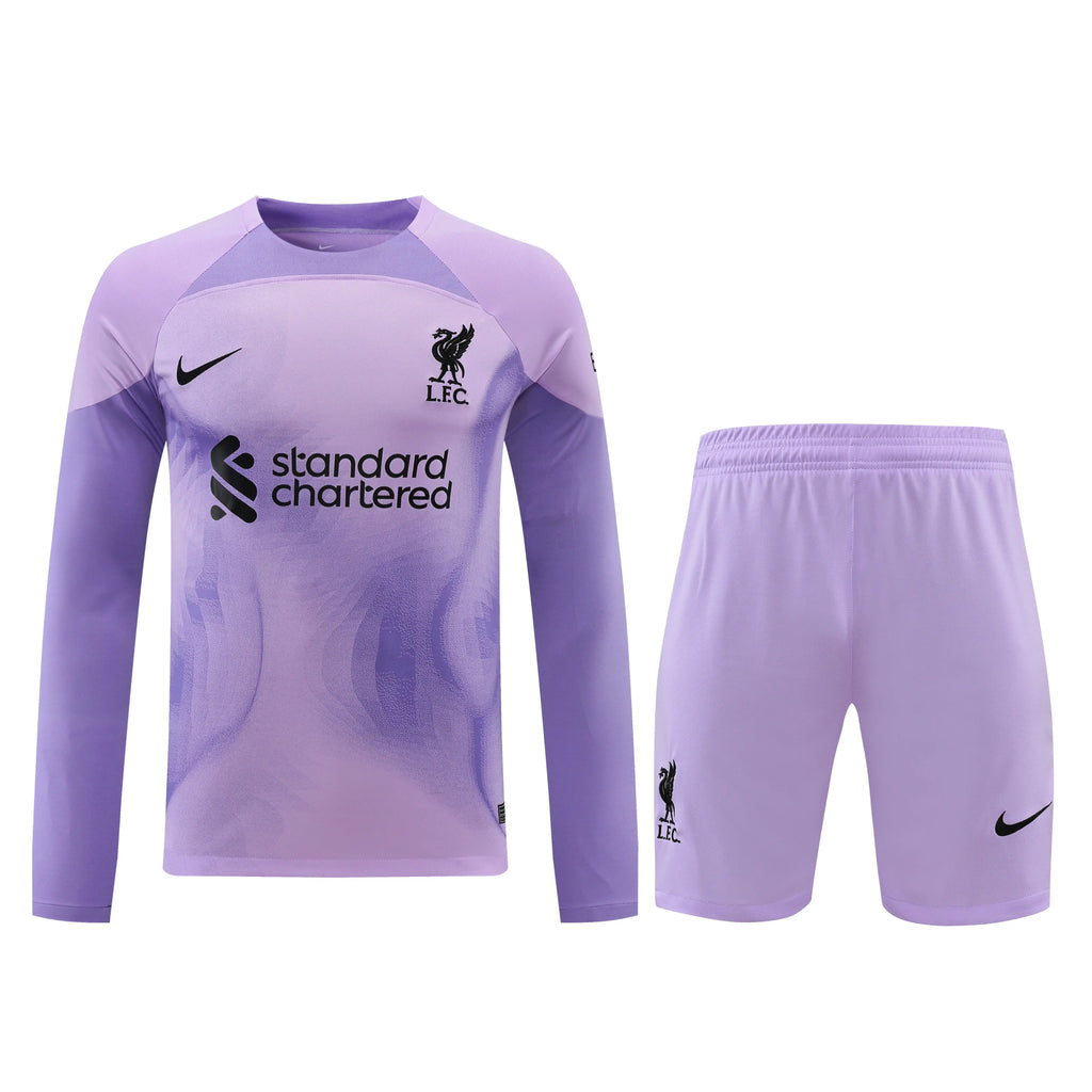 Liverpool Goalkeeper Long Sleeves Full Set - Football DXB