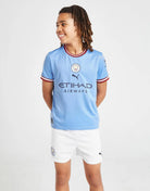 Manchester City FC 2022/23 Home Kit Junior Full Set T-shirt & short - Football DXB