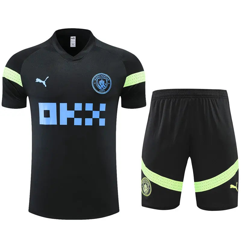 Manchester City Short Sleeve Training Suit For Kids T-shirt/short Football DXB