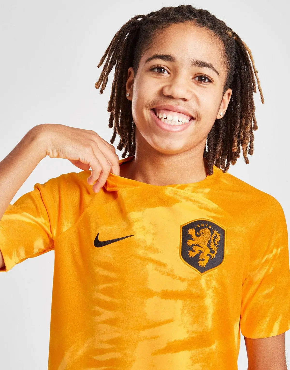 Netherlands 2022 Home Kit Junior Full Set T-shirt & short - Football DXB