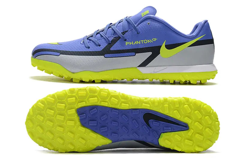 Nike Phantom GT2 Academy TF Blue and Yellow - Football DXB